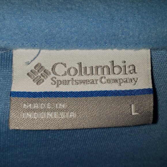 Columbia UNC Logo'd Light Blue Fleece Pullover - L - Picture 6 of 6